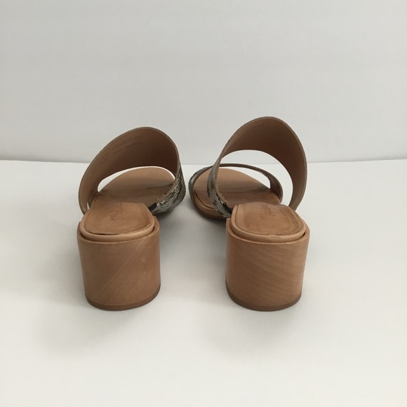 Madewell “The Kiera” Mule Slide Sandal Snakeskin Embossed Size 8 - Picture 4 of 9